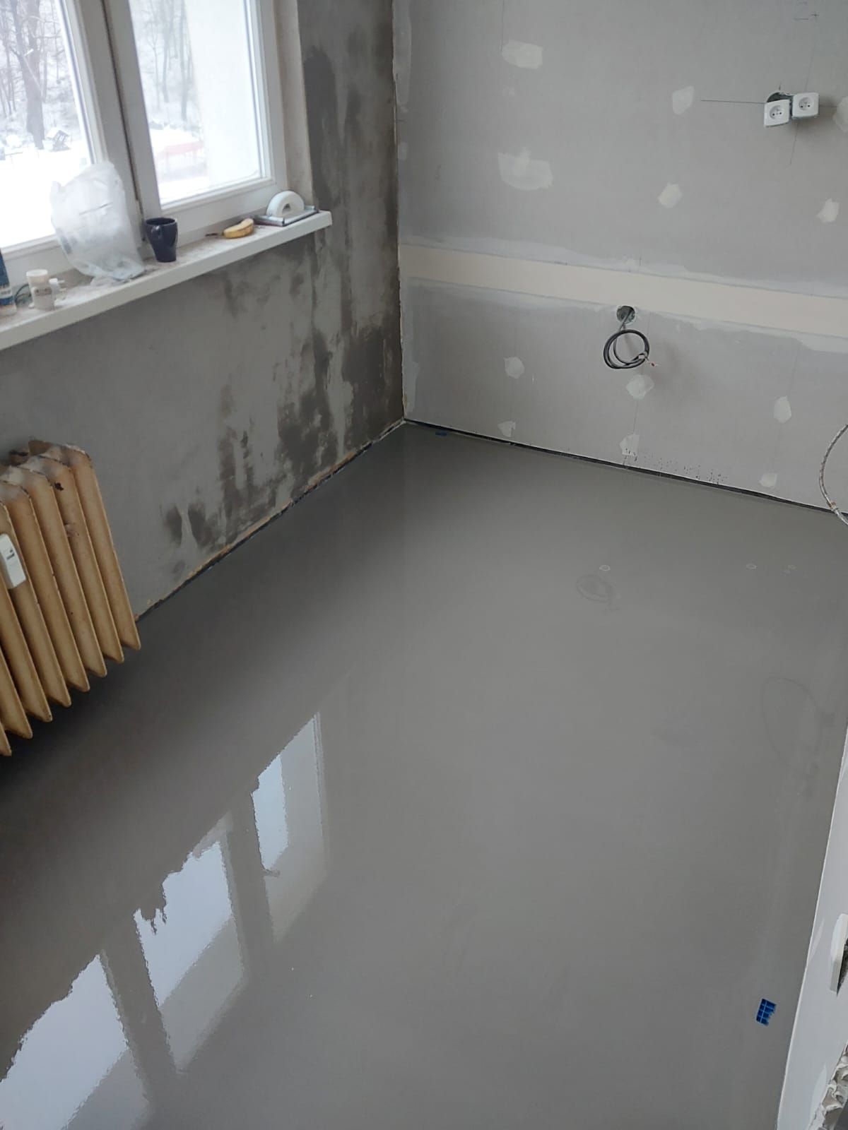 Nivelace – lití hmoty